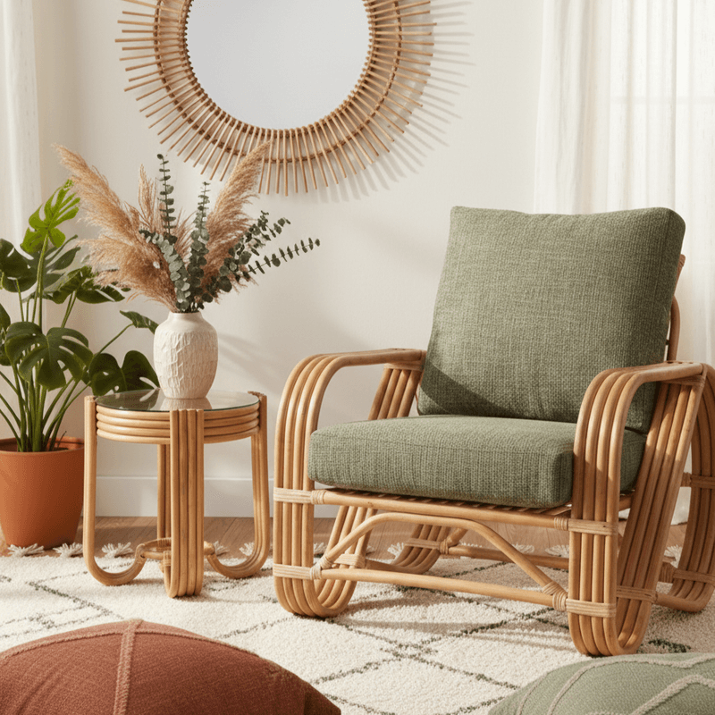 Desser Natural Pretzel Lamp Table - Modern Elegance