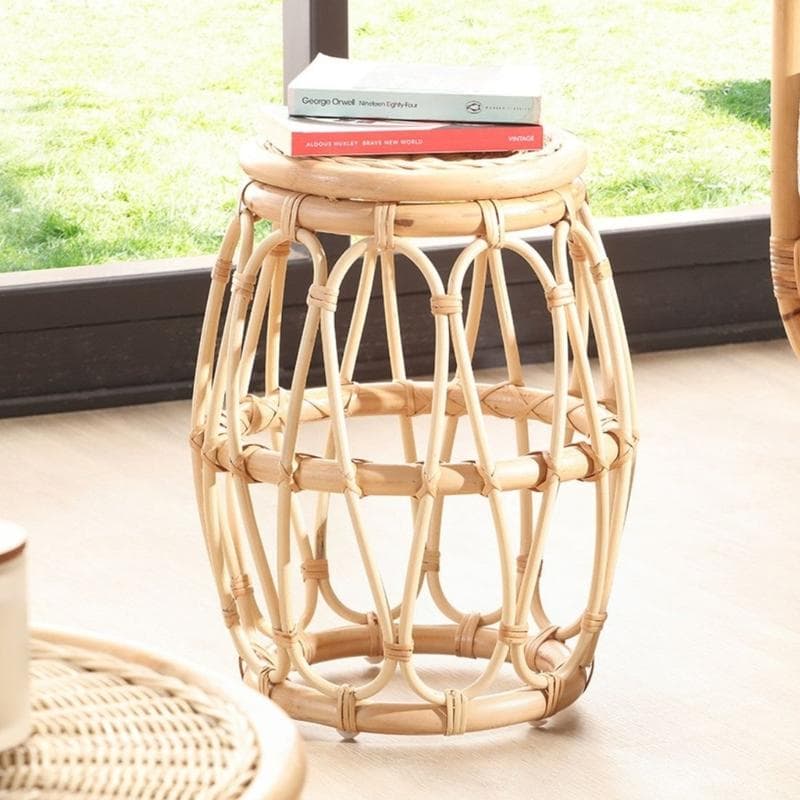 Natural Beijing Rattan Lamp Table - Living Room Decor